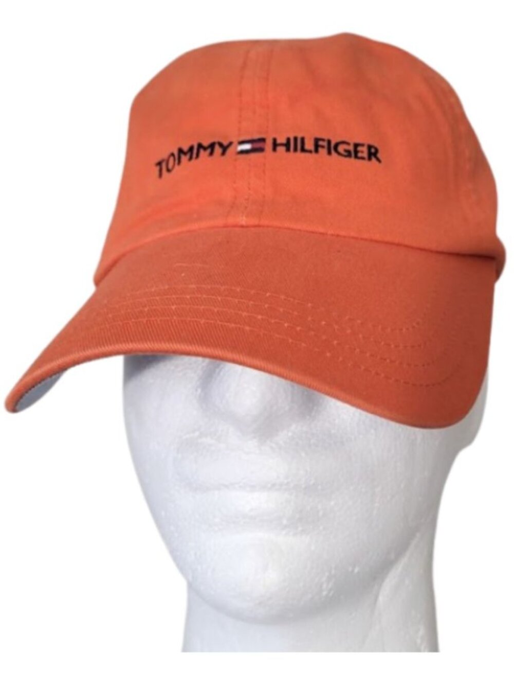 TOMMY HILFIGER Orange Strap-Back Dad Hat - New Without Tags Men's One Size